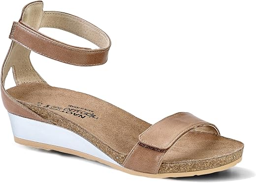NAOT Footwear Women's Mermaid Wedge Arizona Tan Lthr 8 M US