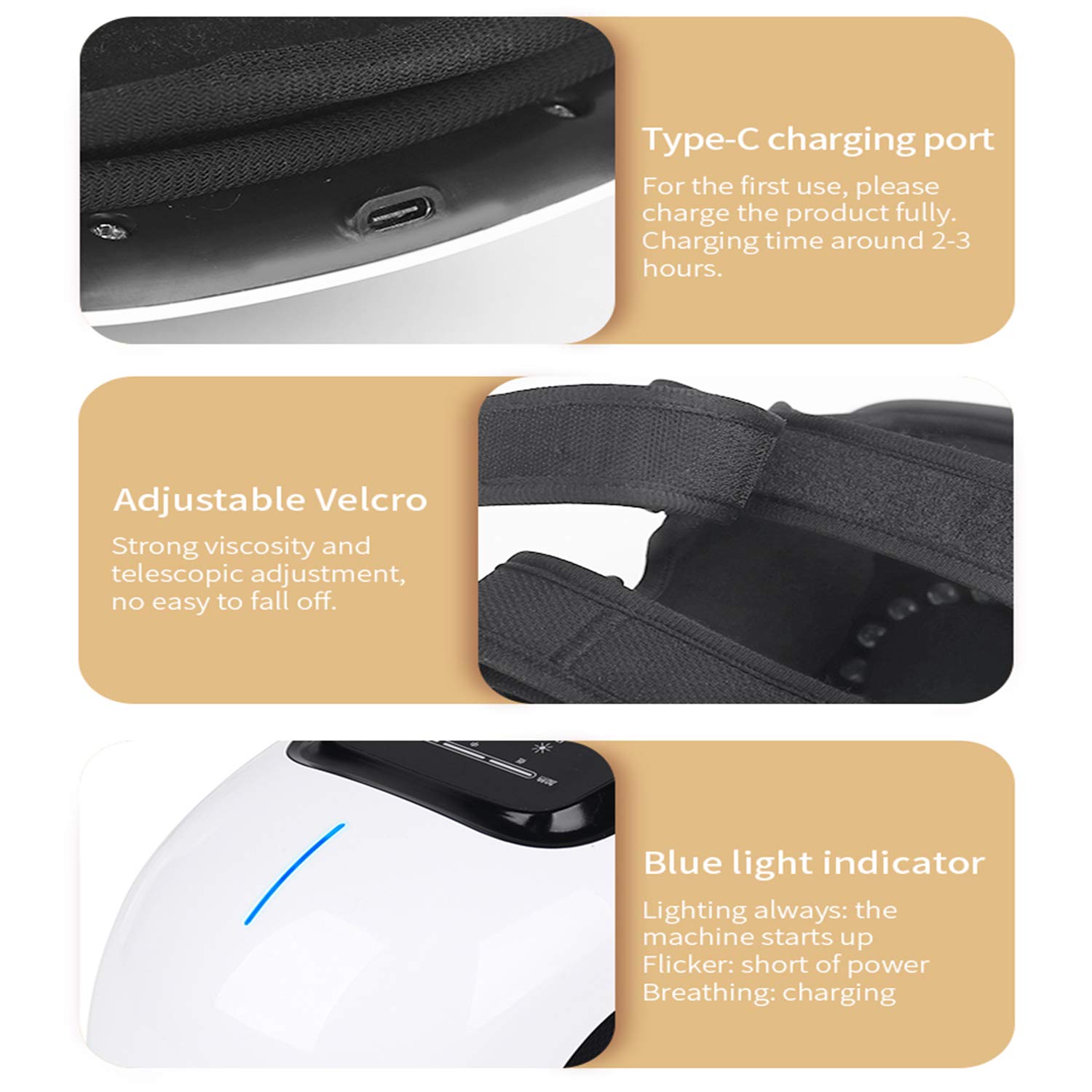 Buy Mekeran Knee Massager with Infrared Heated and Kneading, Large LED Screen Air Bags Vibration