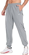 MoFiz Pantalon de Jogging Homme Léger Sport Pantalon de Survêtement Décontracté Séchage Rapide Pant avec Poches Zippées