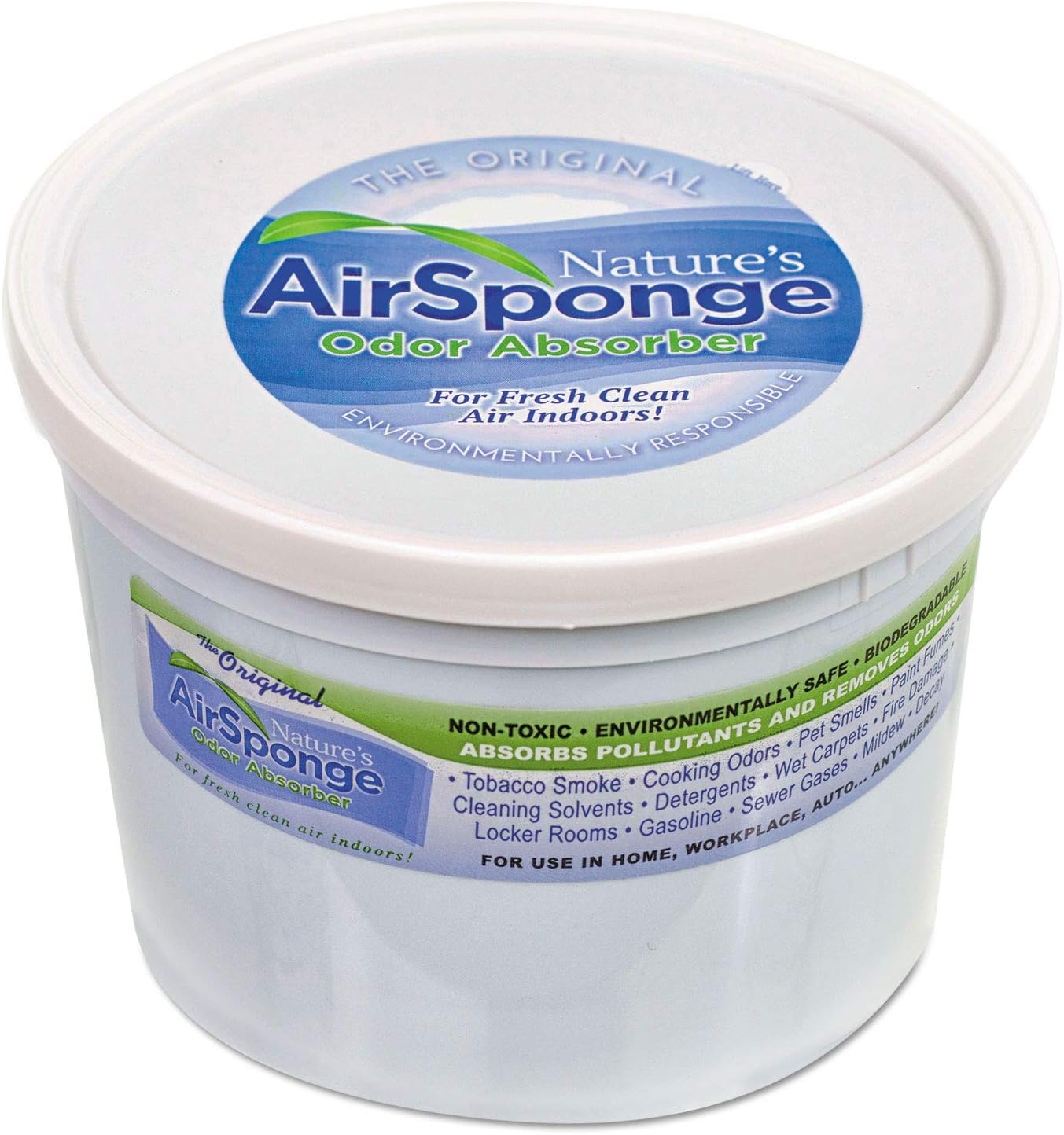 Nature's Air 1013 Odor-Absorbing Replacement Sponge, Neutral, 64 Oz, 4/carton
