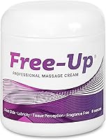 Vista 8 de Free-Up -Crema de masaje profesional, sin fragancia, gran deslizamiento, lubricidad, percepción de tejidos, perfecta para terapia física, masaje