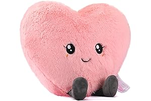 Heart-Shaped Microwavable Plush Heating Pad for Comfort and Healing