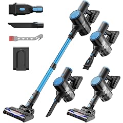 Cordless Vacuum Cleaner 44kPa 55Mins Vacuum Cordless Rechargeable Self-Standing 1 5L Dust Cup Stick Vacuum for Hard Floors