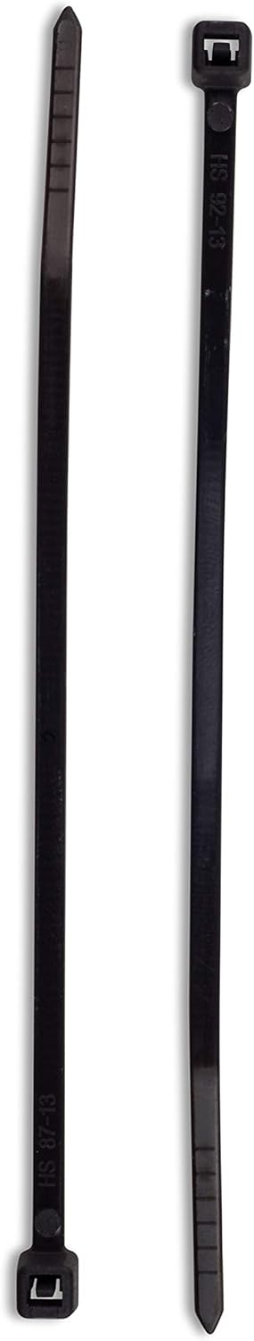 STEREN 4 Inch/Cable Ties/Zip Ties Heavy Duty Industrial Multi-Purpose, Long Durable, 18 pounds Tesnile Strenght Self Locking, Quality Cable Ties (100 Piece), 8", Black (400-804BK)