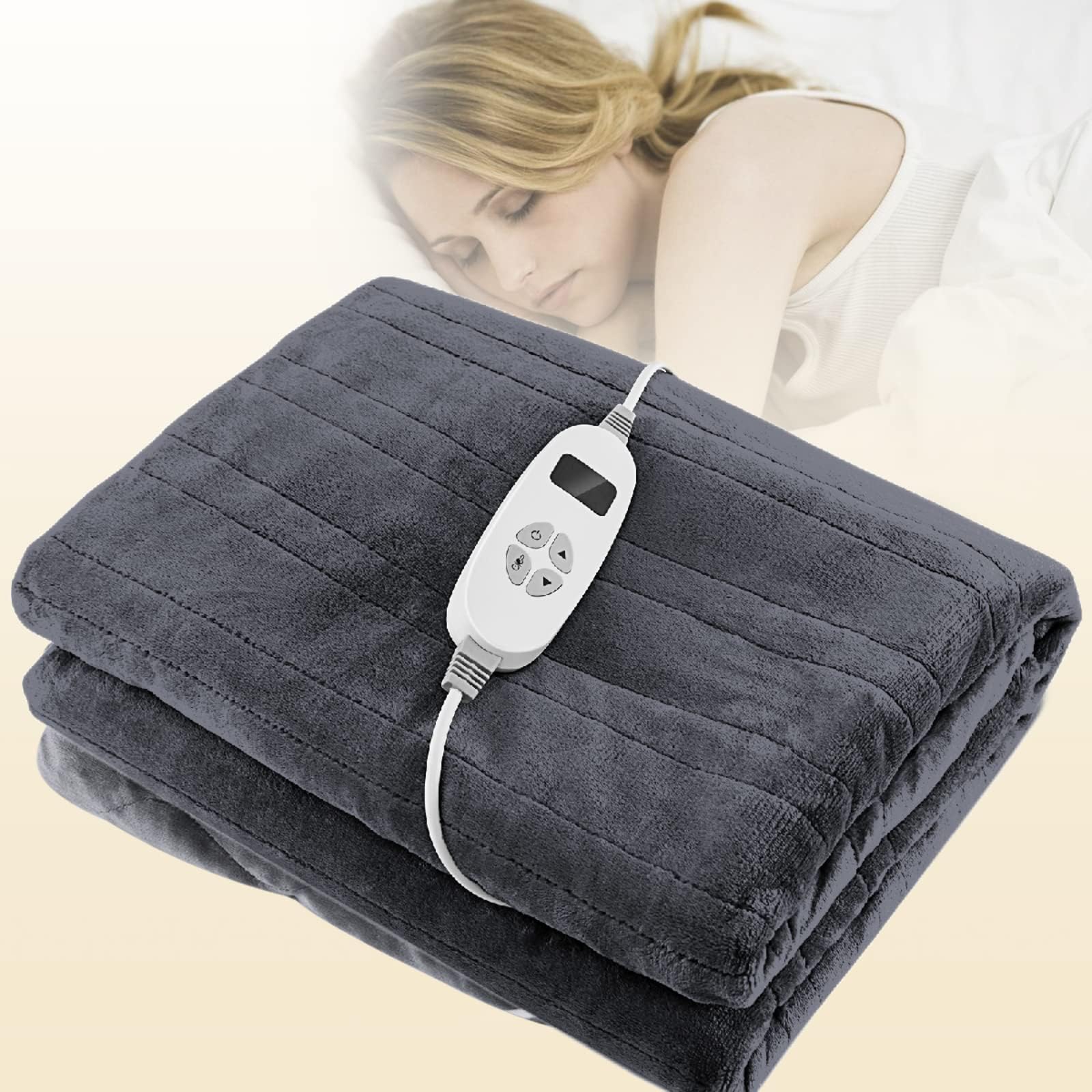 LIVIVO Electric Heated Throw Blanket, Machine Washable Ultra Soft