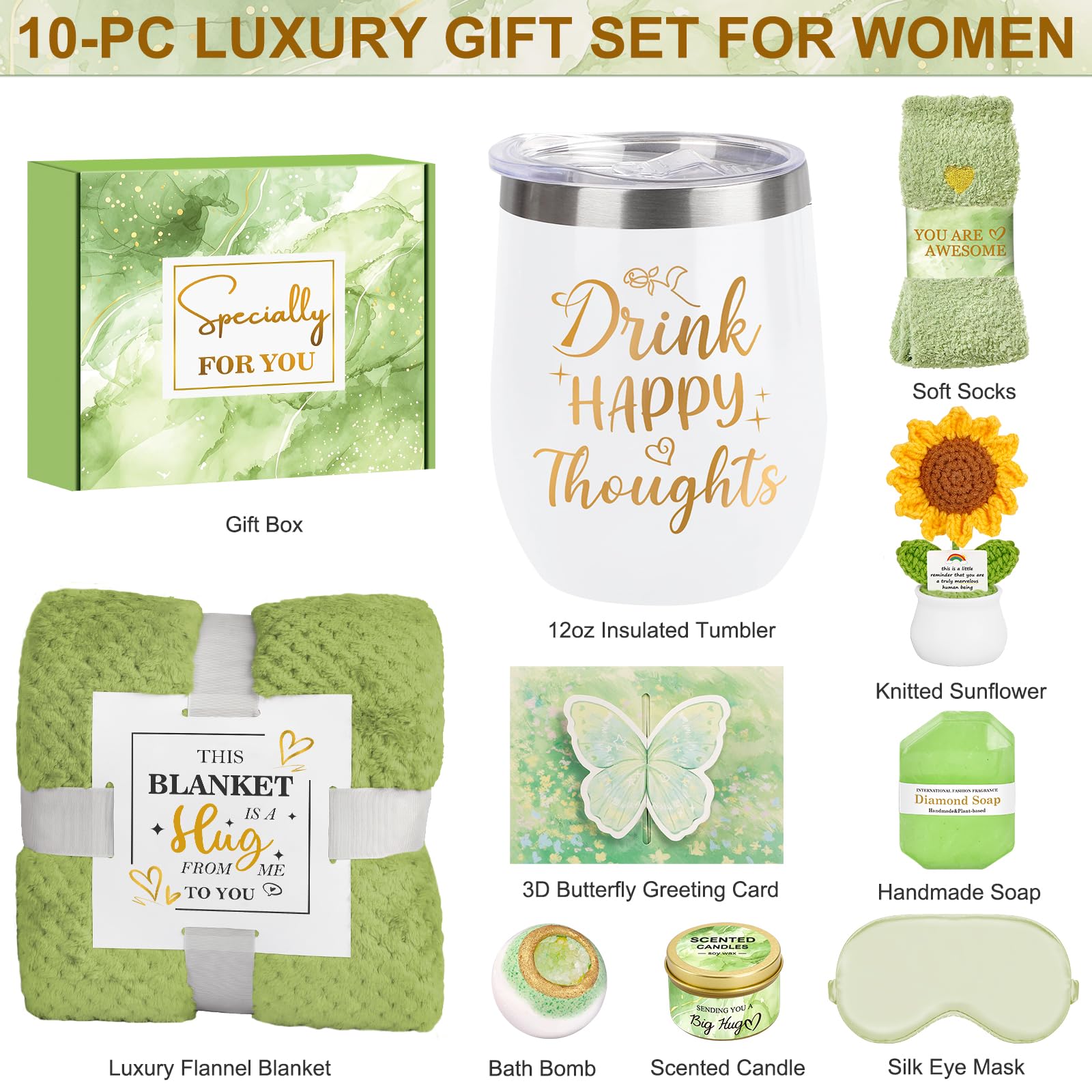 Birthday Gift Basket for Women - Self Care Kit -2 Birthday Gift Basket for Women - Self Care Kit -2