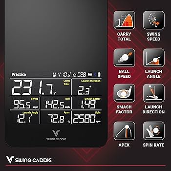 Swing Caddie SC4 ゴルフスイングアナライザー Amazon | Voice Caddie SC4 ゴルフローンチモニター&スマート