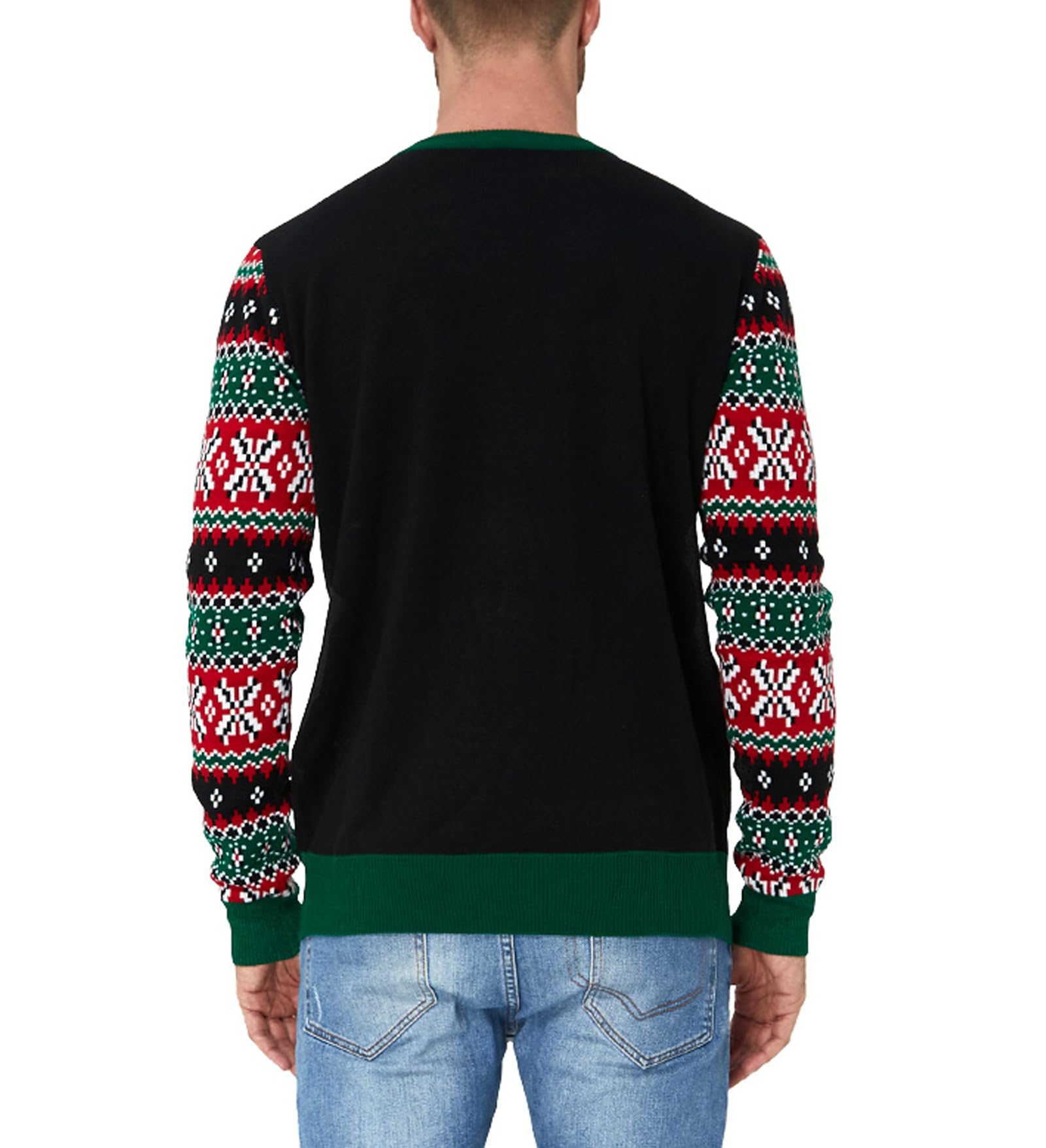 Weihnachtspullover Led Herren Lustig Weihnachtspulli Damen Strickpullover Xmas Pullover Ugly Christmas Sweater Jumper S-2XL