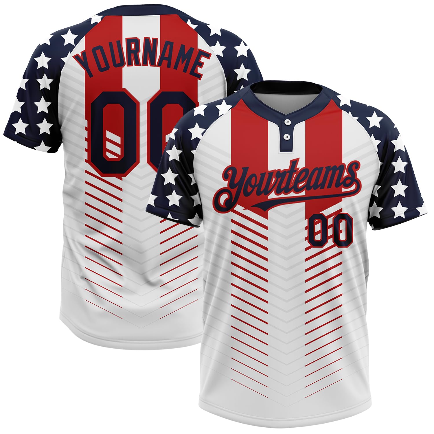 Custom Softball Jersey Personalized Baseball Shirts for Men Women Kids Stitched Name Numbers Two Button Sports Uniform