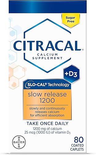 Citracal Mezcla de 1200 mg de citrato de calcio y carbonato de calcio de liberaciĂłn lenta de 1200 mg con 1000 UI de vitamina D3 suplemento para la Citracal Mezcla de 1200 mg de citrato de calcio y carbonato de calcio de liberaciĂłn lenta de 1200 mg con 1000 UI de vitamina D3 suplemento para la