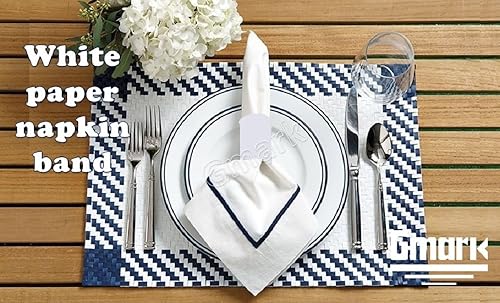 Vista 53 de Gmark Servilleta de papel Caja de 2500 (negro), servilleteros de papel autoadhesivos GM1049