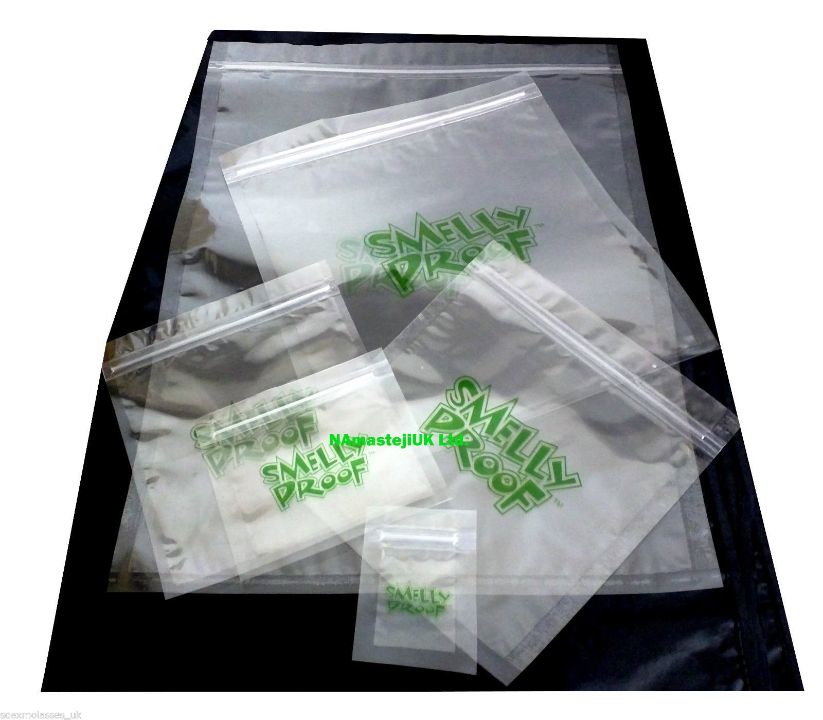 Globle Works5x Individual Smell Proof Bags (XXS - 3x2.5)