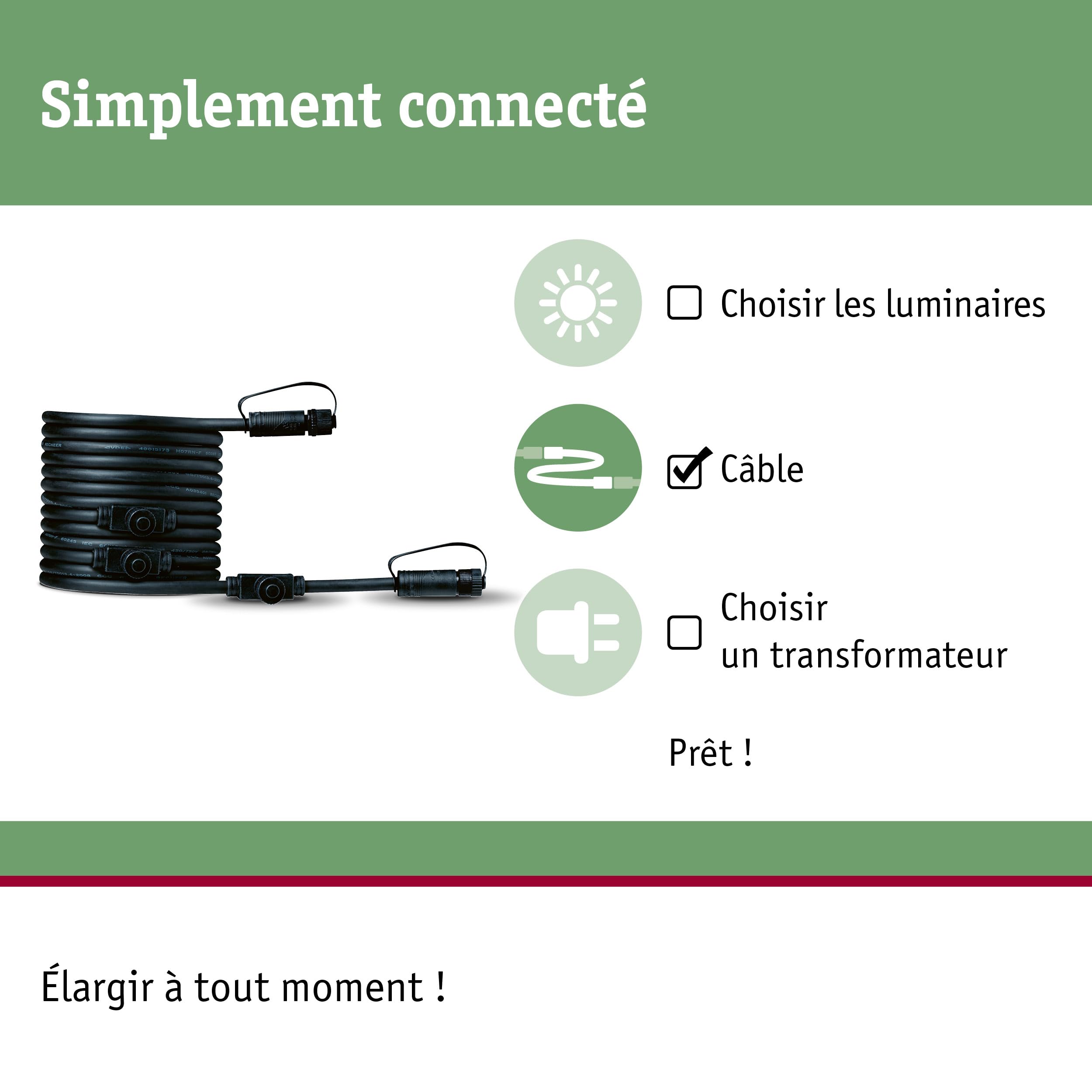 Système d'éclairage Plug&Shine Paulmann 94596 N/A N/A, Noir