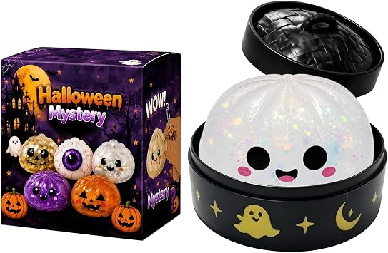 Squishy Dumpling Glitter Halloween Dumpling Glitter Nido Squishy Steamer