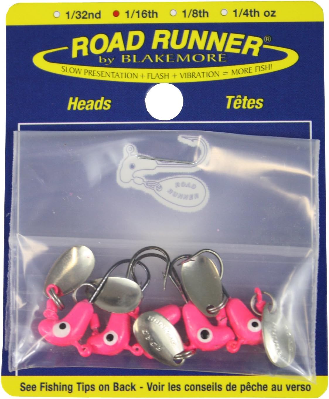 Blakemore TTI Fishing Co Road Runner Bulk Head Hook (Pink, 1/16-Ounce)