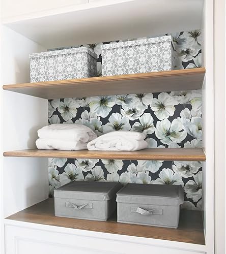 Miniatura 9 de RoomMates Tamara Day RMK12516RL - Papel tapiz para despegar y pegar con diseño de flor de espino azul