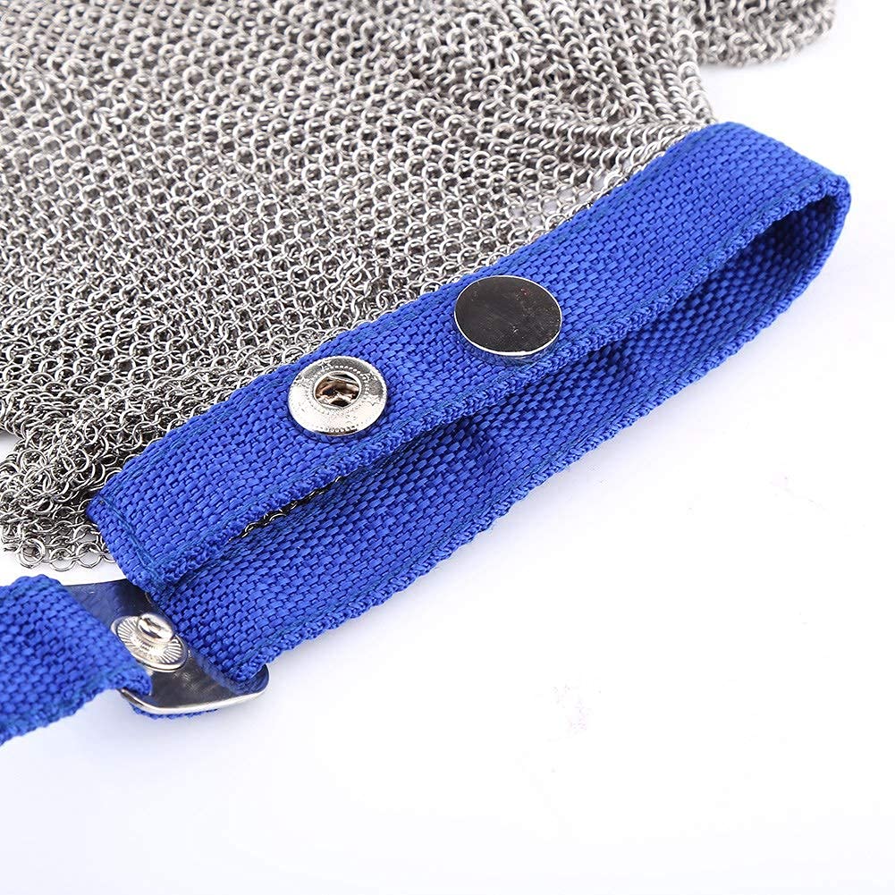 1pc de acero inoxidable 304 guante resistente a los cortes Guantes anti-corte guantes de carnicero para la protección de los guantes de seguridad/guantes de construcción, de gran tamaño