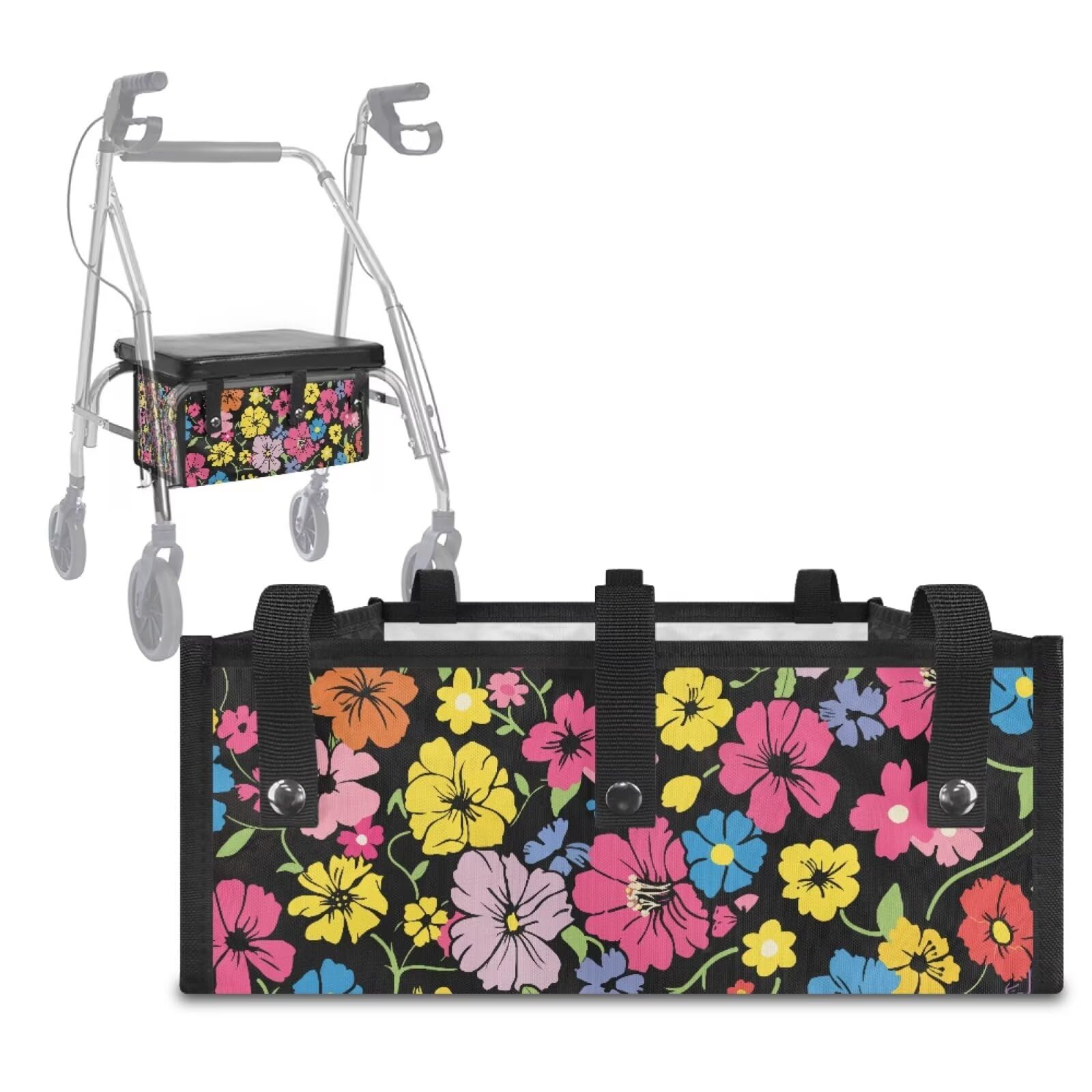 Walker Basket - Tropical Floral Under Seat Bag -32 Walker Basket - Tropical Floral Under Seat Bag -32