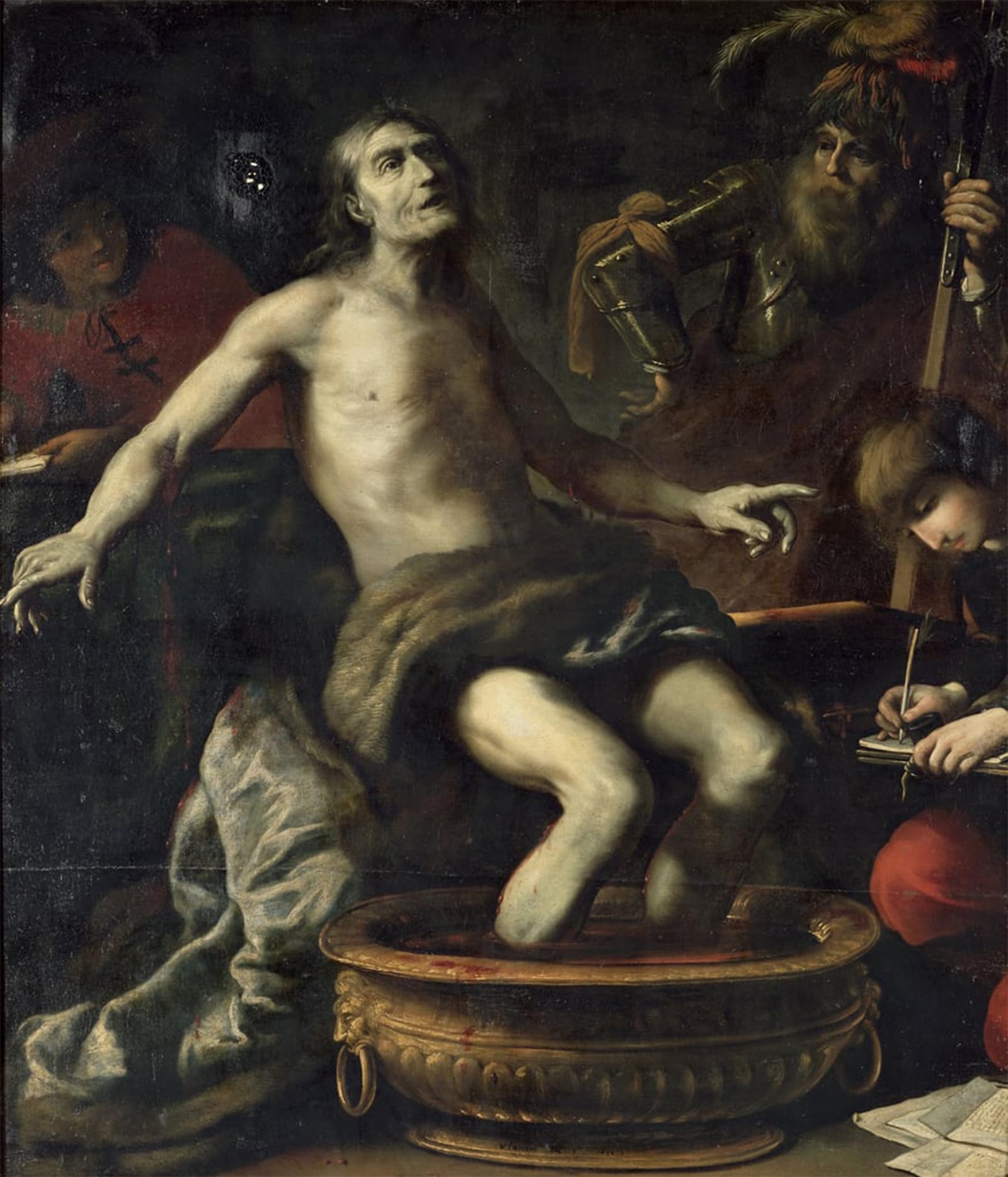 SERENDIPITP Abstract Painting Mural Print Picture Wall Decor Painting the Death of Seneca by Claude Vignon Vintage Wall Artwork for Home Decor 60x90cm