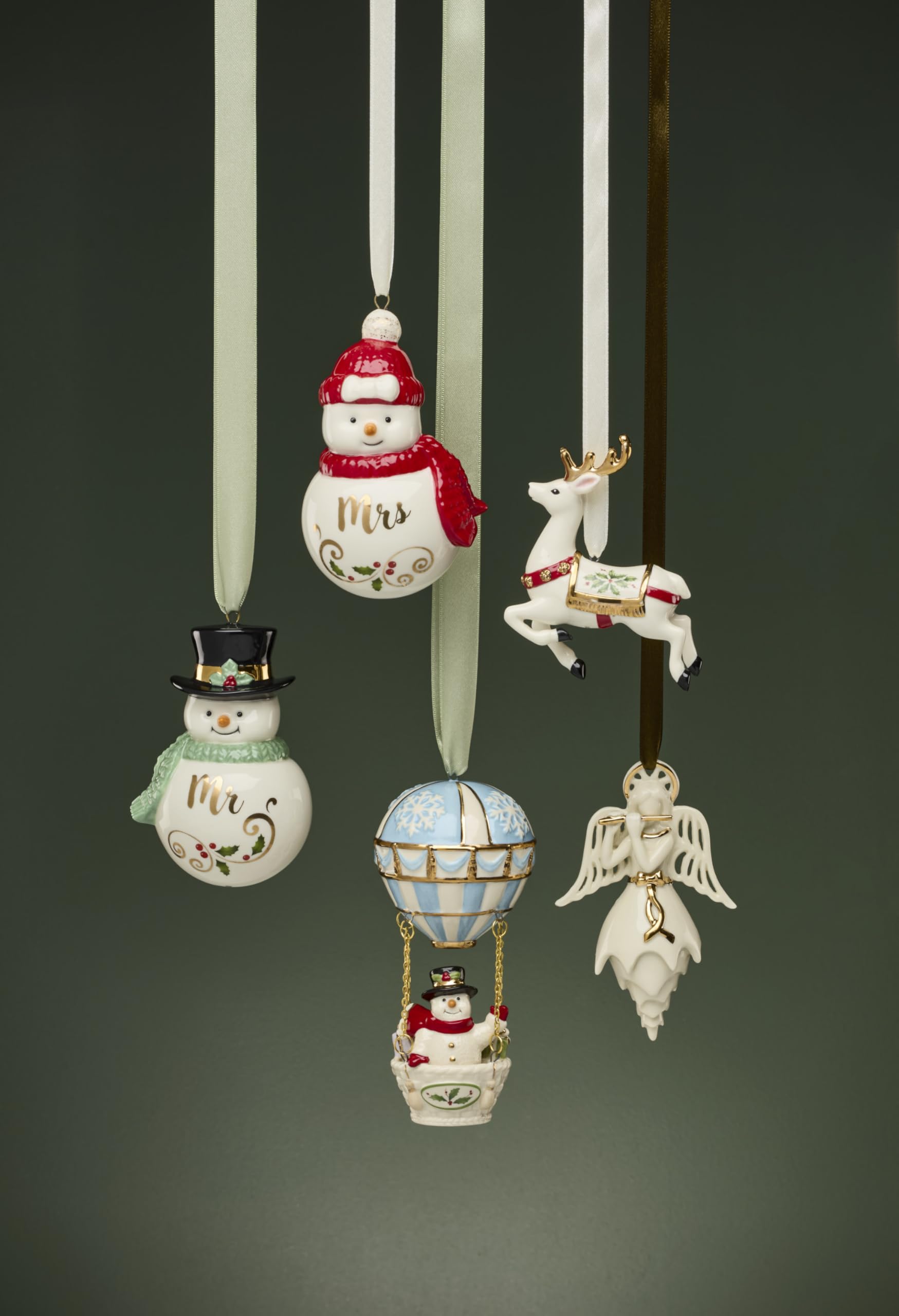 　クリスマスオーナメント2個セット Amazon.co.jp: Lenox 899158 Mr. & Mrs. Snowman オーナメント2点