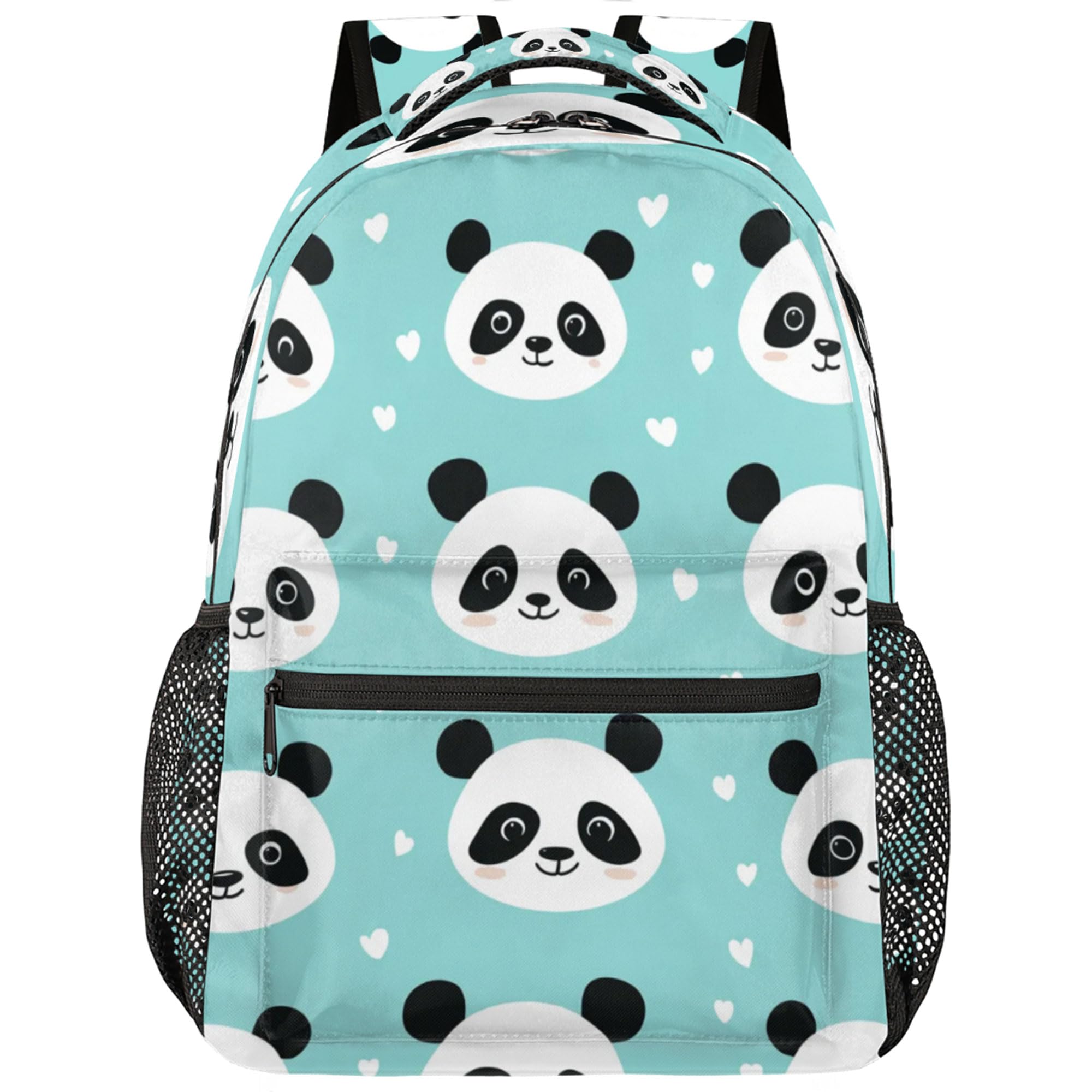 VQUVQV Kids Backpack for Boys Girls Large Capacity College School Bag Bookbag Cute Panda Casual Travel Daypack