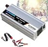 1500W Car Power Inverter, DC-AC 12V 24V-110V 220V 240V Car Converter, 3000W Peak Power, with USB Charging Port and Power Socket, Inverter Pure Seine Wave, 24V-110V