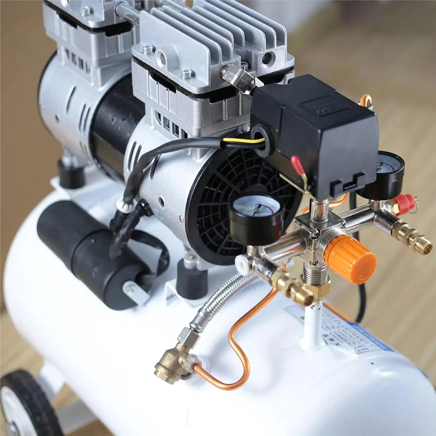 4 Ports 95-120 PSI Air Compressor Pressure Switch 16-20A Safe Air Compressor Shut Off Switch Air Compressor Replacement Parts