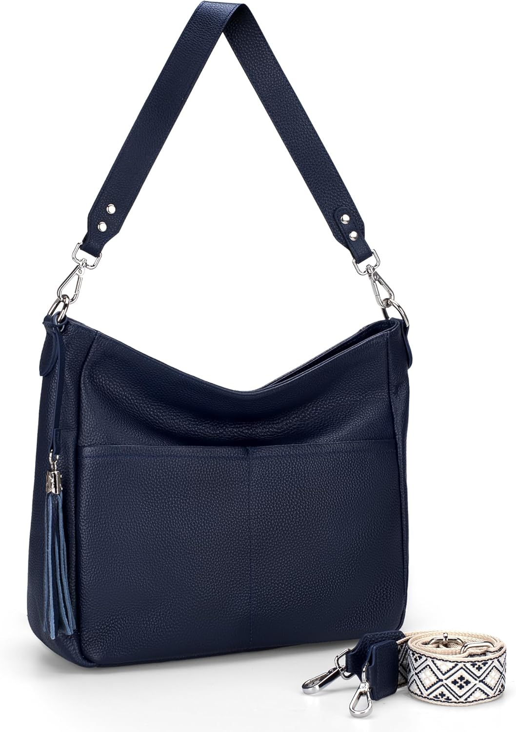 befen Genuine Leather Purse for Women, Soft Leather Crossbody Hobo Bag with 2 Removable Straps Womens Purses and Handbags - Image 9