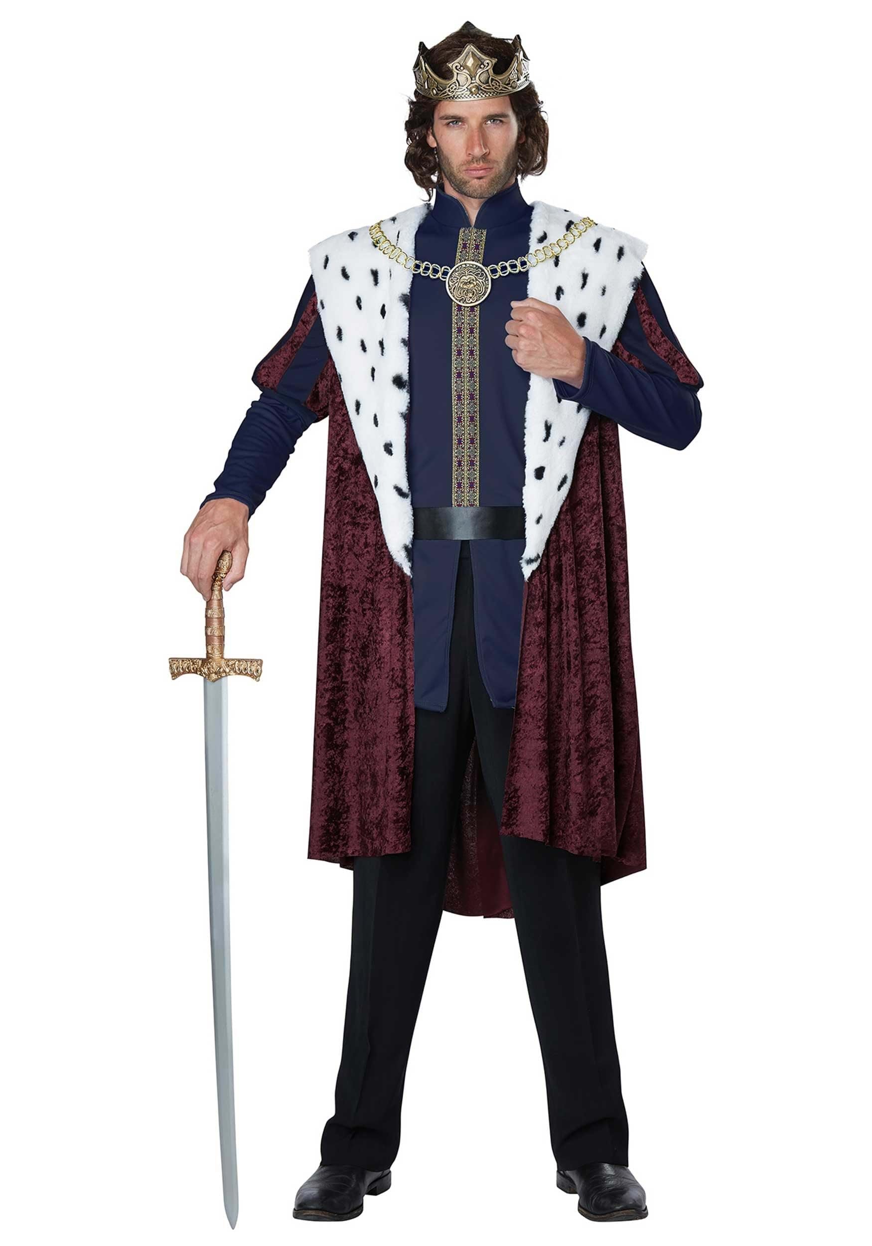 California Costumes CC01459 Royal Storybook King Adult Sized Costumes, As Shown, Brown, Large/X-Large,Medium