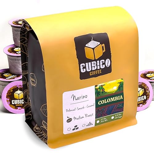 Café colombiano, cápsulas de café de una sola porción, café tostado fresco de origen único Colombia Supremo prémium | Cafeteras compatibles con