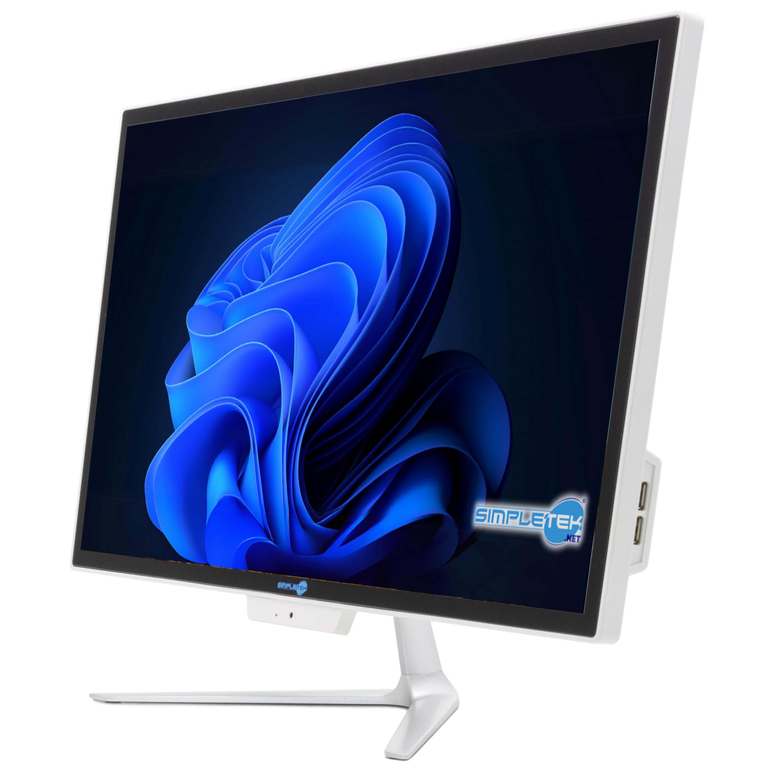 SIMPLETEK PC All in One Core i7 fino 3.80GHz 8GB RAM SSD 480GB Windows 10 Pro | Display 24" FHD Webcam integrata WiFi BT LAN HDMI | Computer Fisso Casa Ufficio Scuola Lavoro