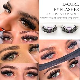 10Pairs 3d Russian Strip Lashes, DD Curl Lash Strips, Natural False Lashes Mink, Faux Mink Eyelashes Natural Look, Wispies Mink Eyelashes, Fake Lashes(s37)