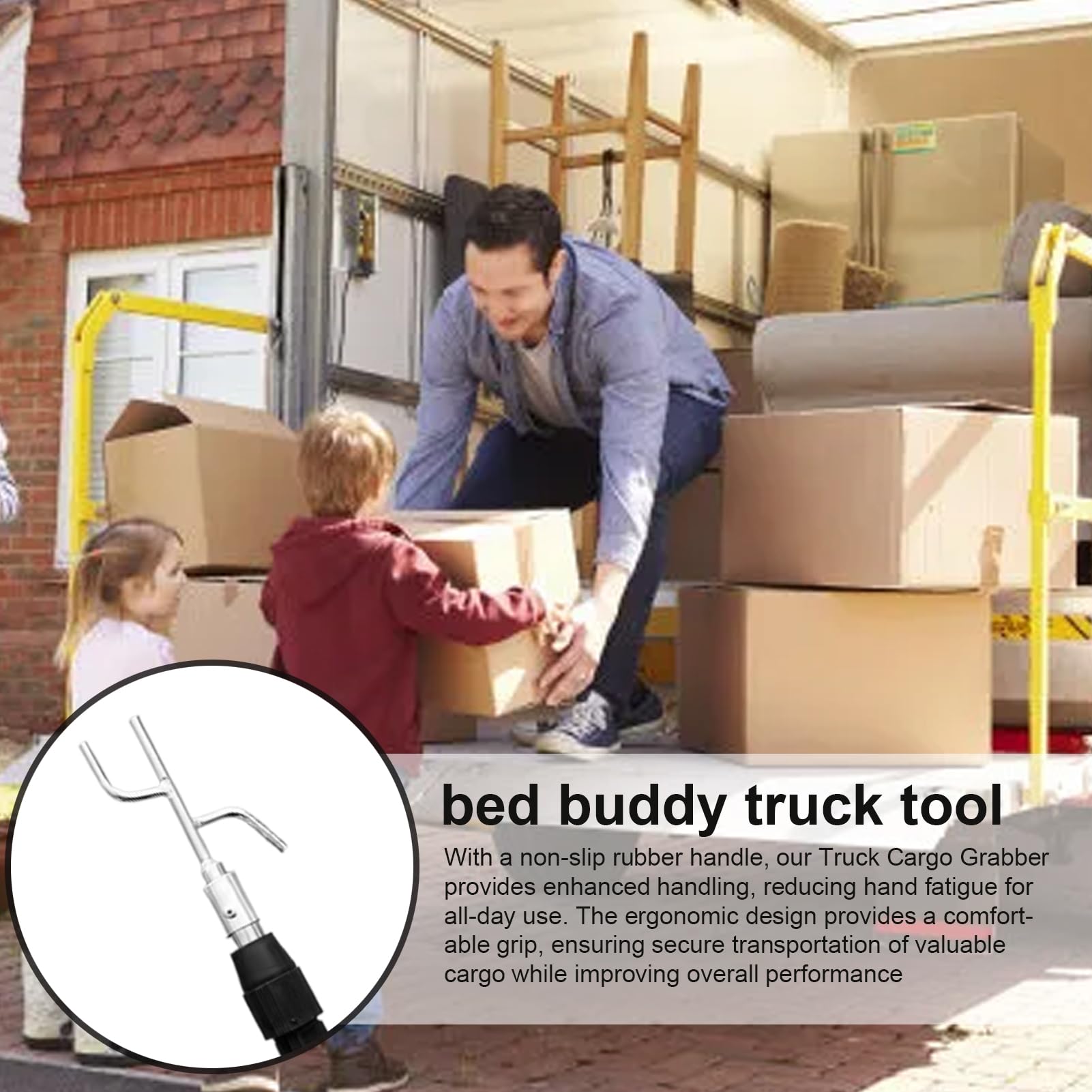 Teleskop Cargo Retriever 75-150cm - Edelstahl Ladekantenhaken