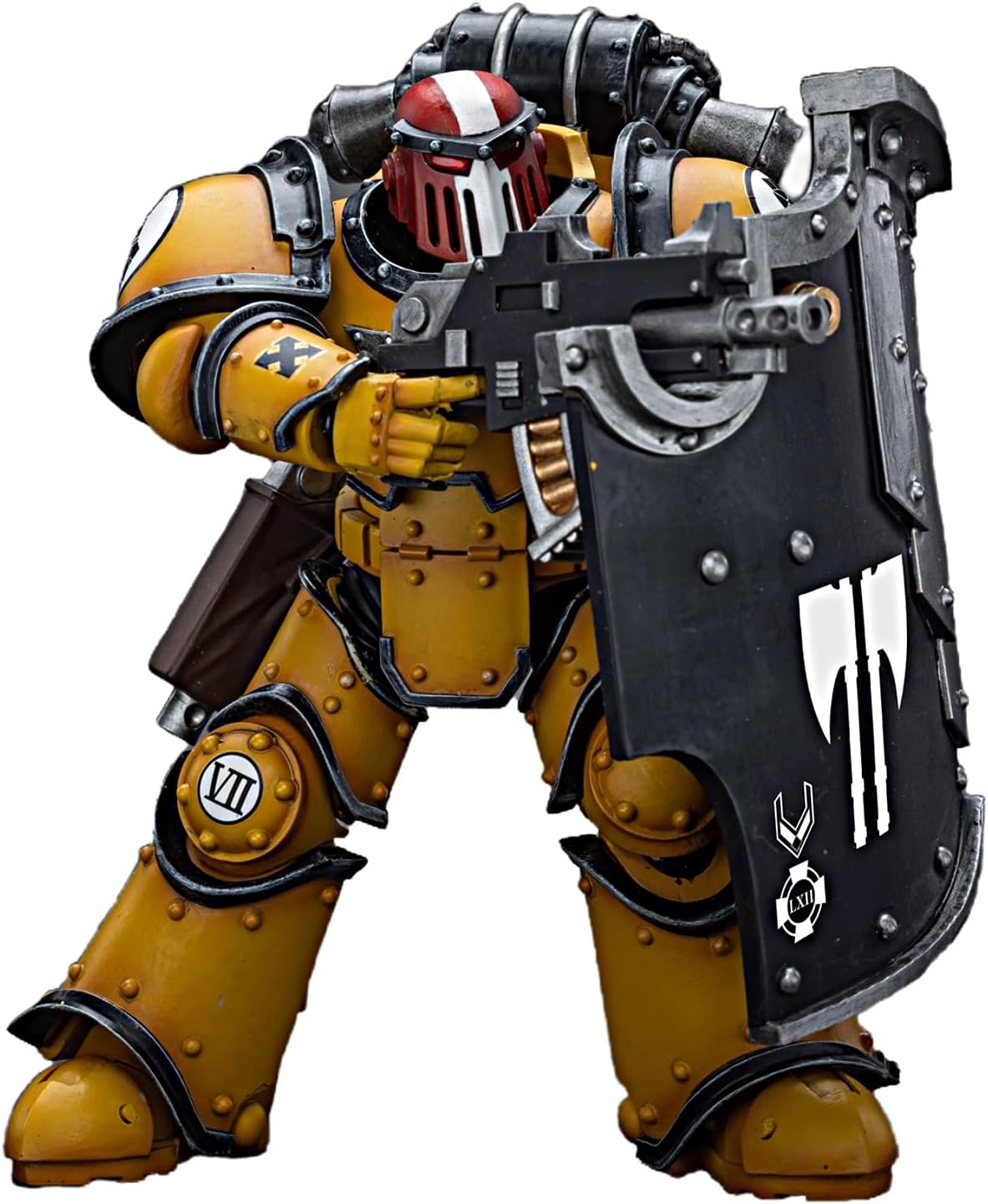 JOYTOY Warhammer 40K 1/18 Action Figures lmperial Fists Legion Mklll Breacher Squad Sergeant with Thunder Hammer Collectible Model