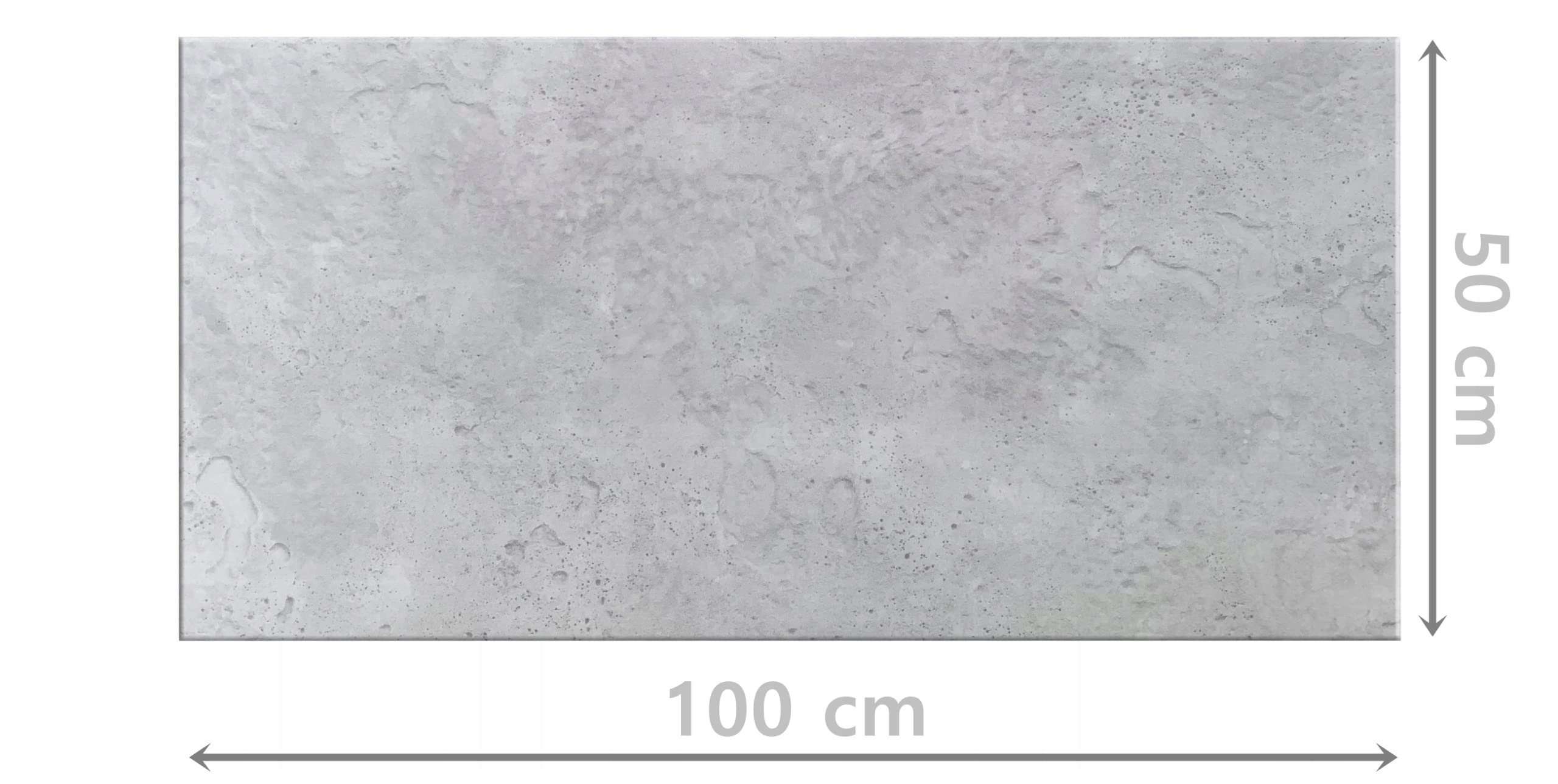 Panele ścienne DECCART o wyglądzie betonu - panele sufitowe - okładzina ścienna okładzina sufitowa z imitacją betonu - 100x50 cm - Szary - 6914 XL - 8 sztuk (4 m²)
