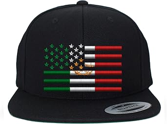 USA Mexico Flag Combination Custom Embroidered Snapback hat