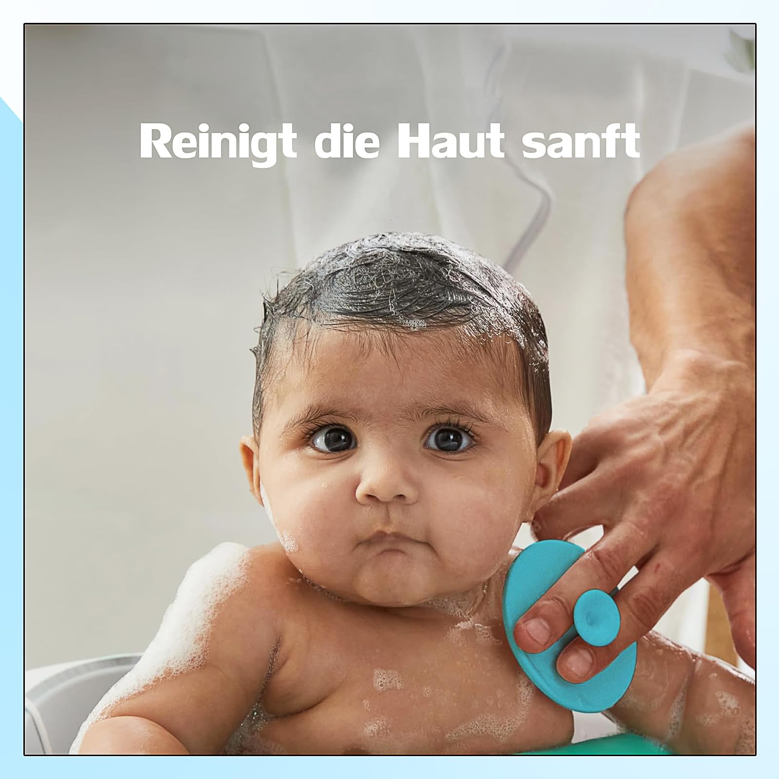 Brosse de bain pour bébé, set de 3 brosses de massage rondes, brosse de massage en silicone, brosse exfoliante en silicone, pour les peaux sèches, les croûtes de langes et l'eczéma (bleu, vert, rose)