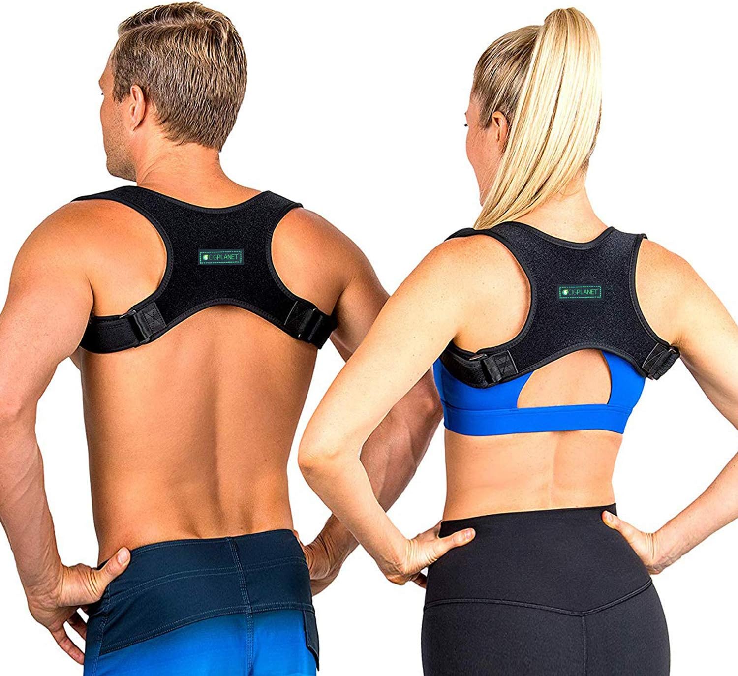 Posture Corrector for Women and Men - Upper Back Brace for Clavicle Support, Corrects Slouching, Hunching & Bad Posture, Provides Pain Relief From Back & Shoulder, Chest 28"-46"