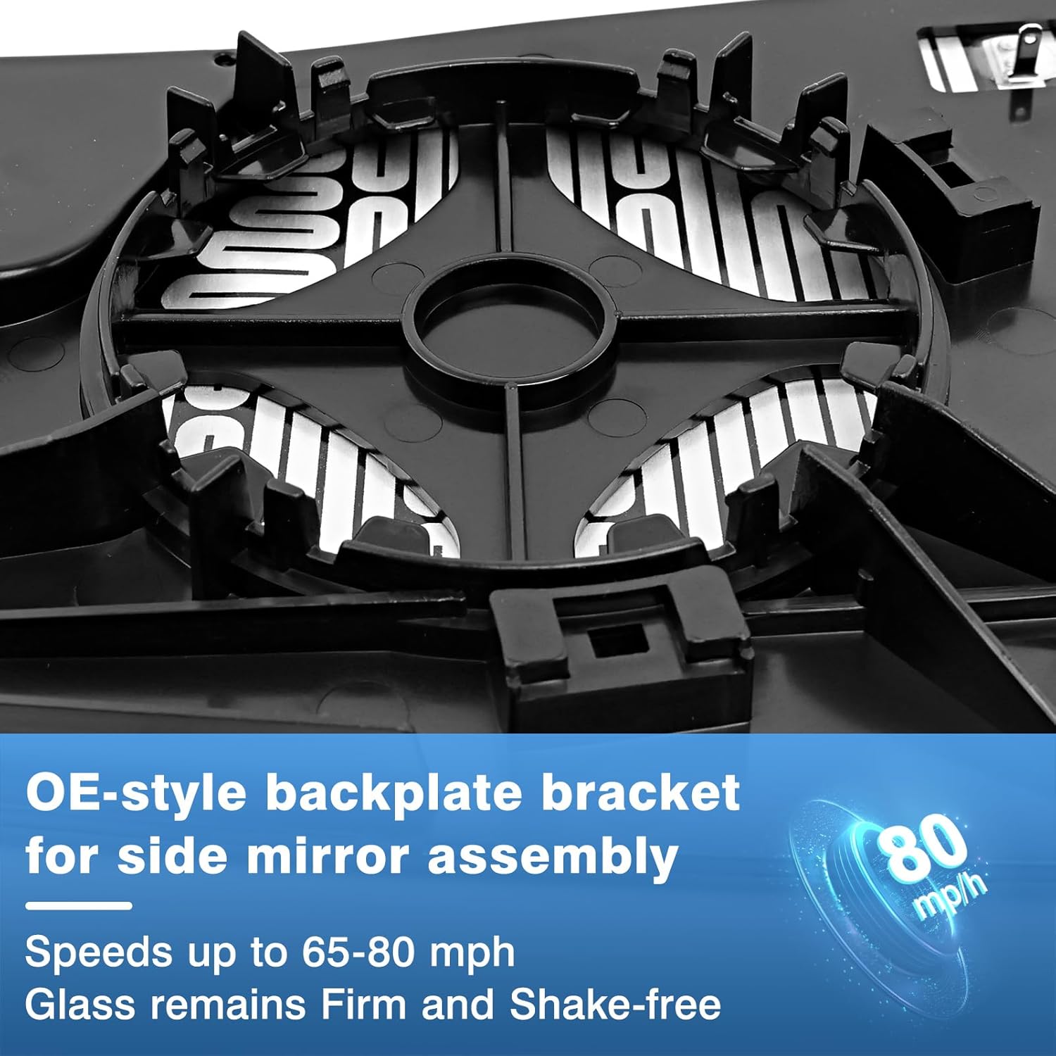 TOP-MAX Passenger Side Mirror Glass Replacement For GMC Acadia Chevy Traverse 2013-2017 Right Rearview Exterior Mirrors Power Heated Wide-Angle with Backing Plate