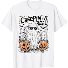 Creepin' It Real Shirt, Funny Ghost Halloween Retro Spooky T-Shirt