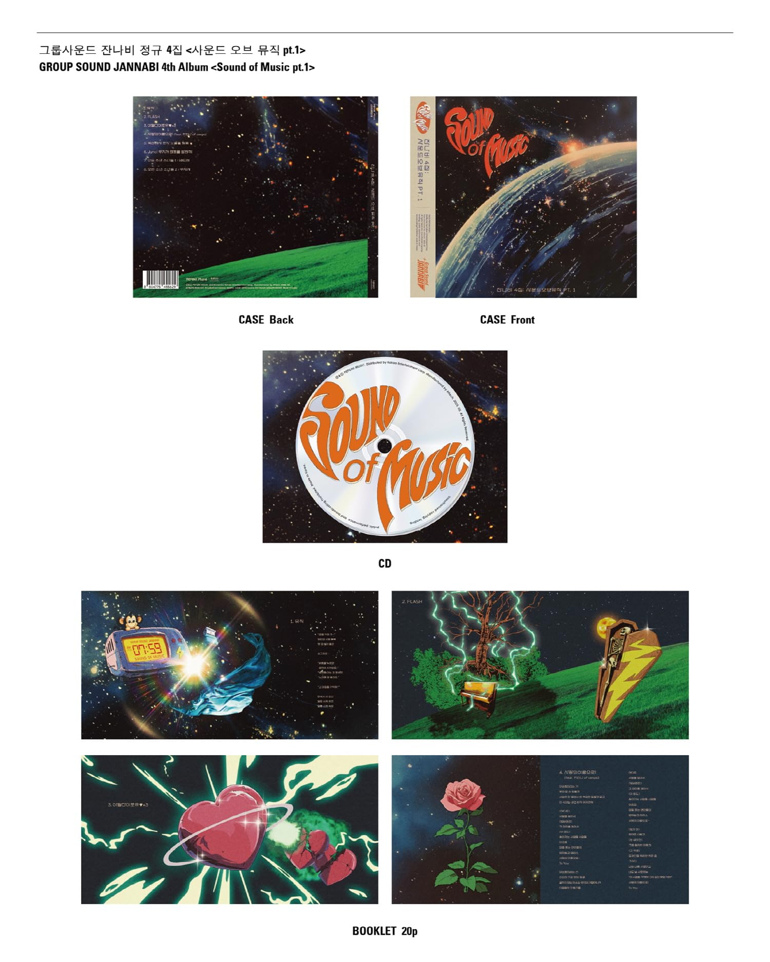 JANNABI Sound of Music Pt.1 4th Album with Tracking Sealed