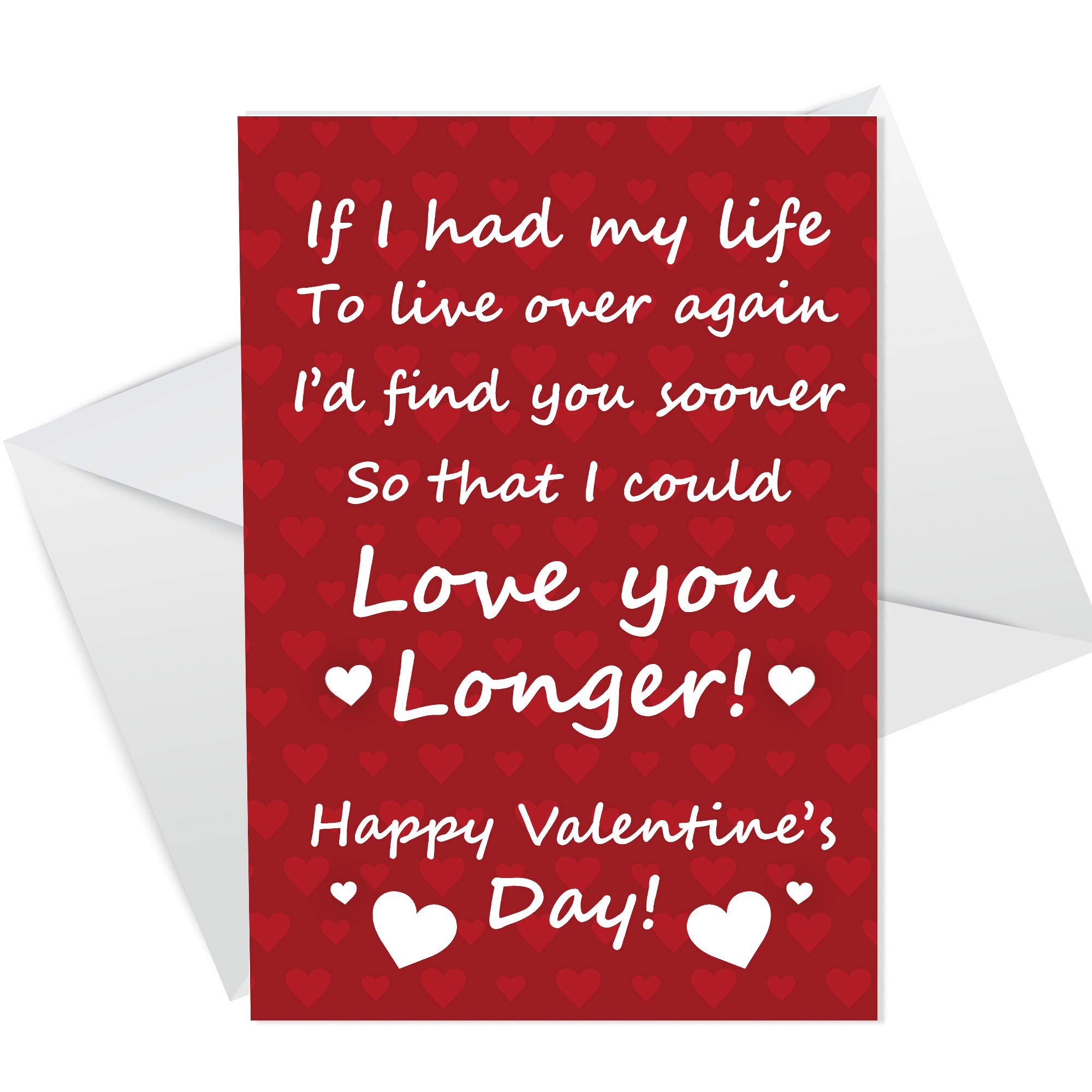 Novelty Valentines Day Card For Boyfriend Husband Girlfriend Wife Cute Card