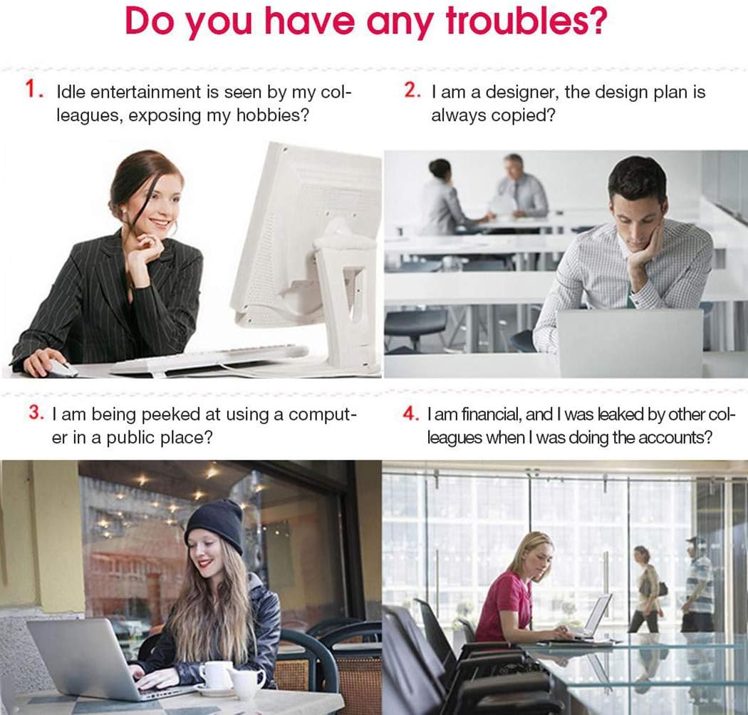 WLWLEO Privacy Film for 11.6 Inches Laptop Notebook, 16:9 Ratio Screen, Anti Blue Light Screen Protector with Privacy Filter, Anti-Scratch Protector Film for Computer Displays 257x145mm