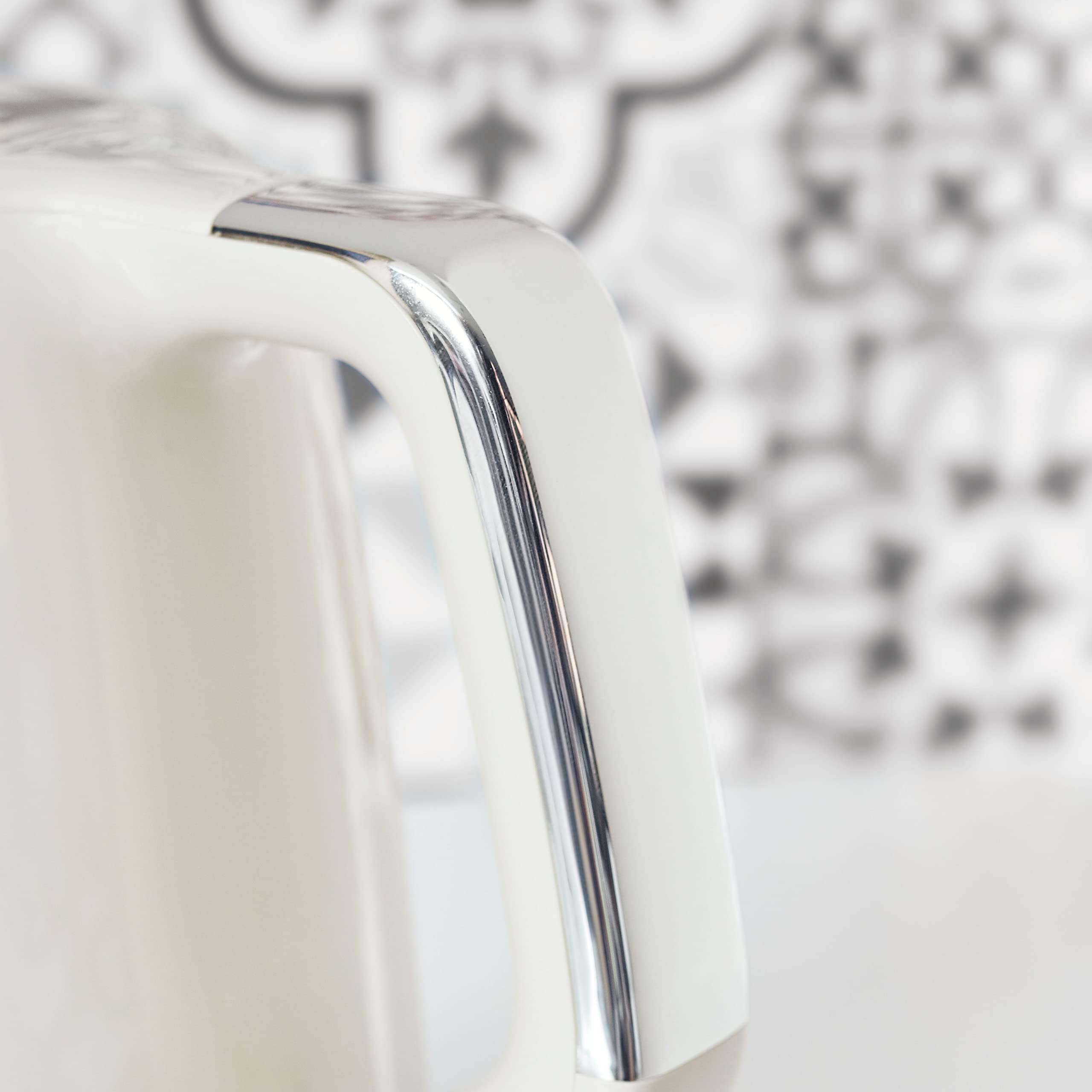 Moulinex Bouilloire électrique 1,7 L 2 400 W Design vintage ivoire Base pivotante 360° Arrêt automatique BY320A10