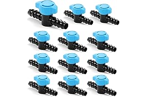 12 Pack Drip Irrigation 1/2 inch Shut Off Valve Fittings