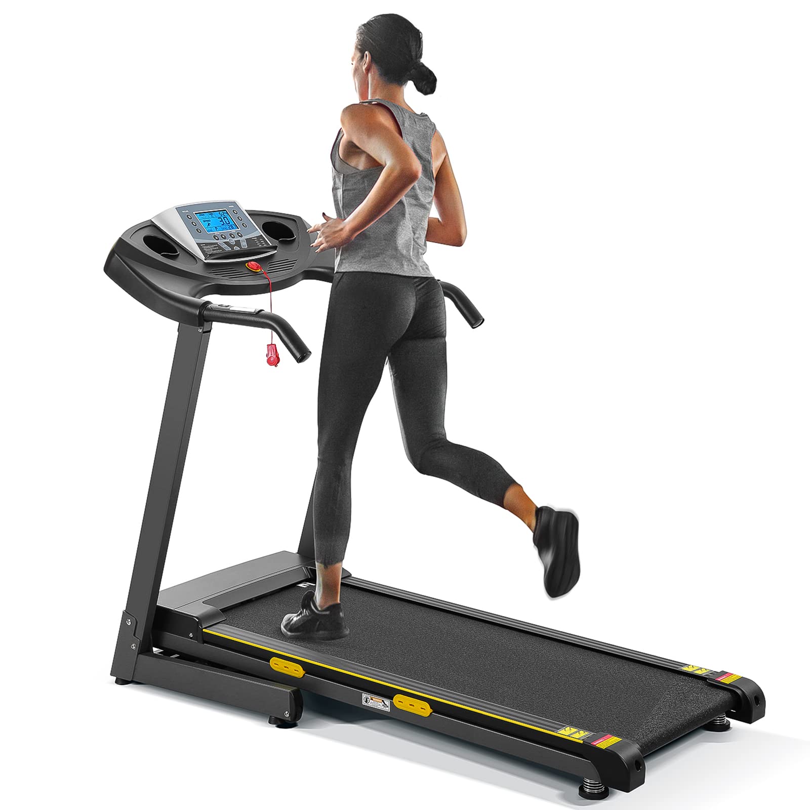 Treadmill Machine for Home Folding Treadmill Running Machine with 12-Level Auto Incline 2.5 Horse Po