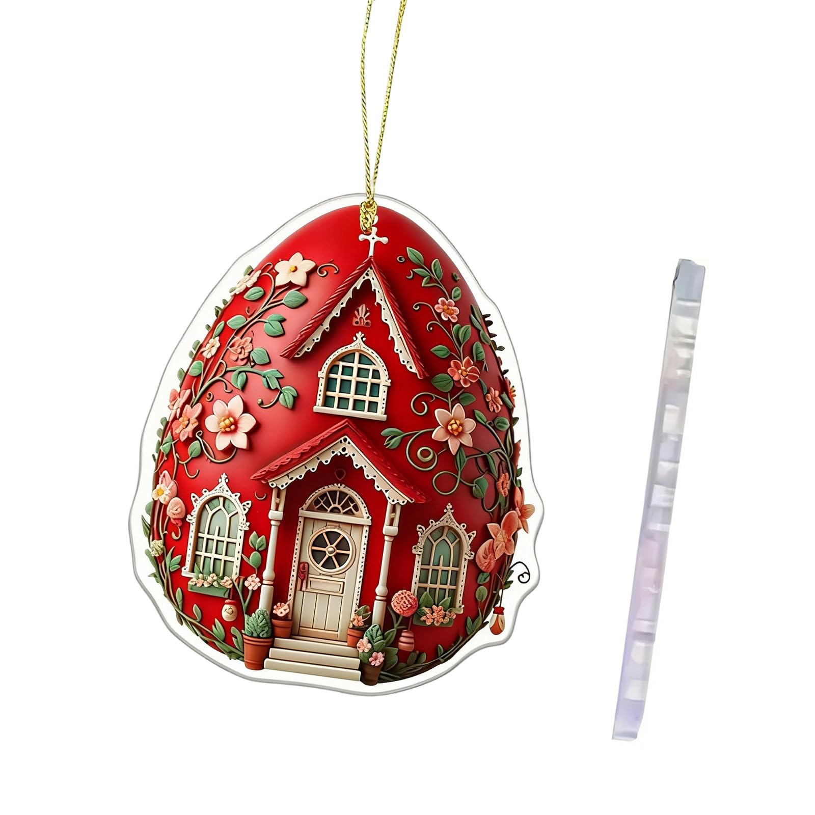 Veltros D 2 Acrylic Keychain Easter Eggs Esign Portable For Bags Keys Ecoration Stylish Holiday Presents