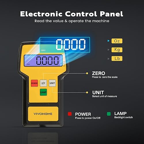 Miniatura 9 de VIVOHOME Bomba de vacío HVAC de una sola etapa de 4.5 CFM 13 HP 110V con botella de aceite y 220 libras de alta precisión digital electrónica de