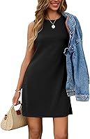 SAMPEEL Women's 2025 Summer Sundress Sleeveless Tank Dress Casual Beach Vacation Outfits