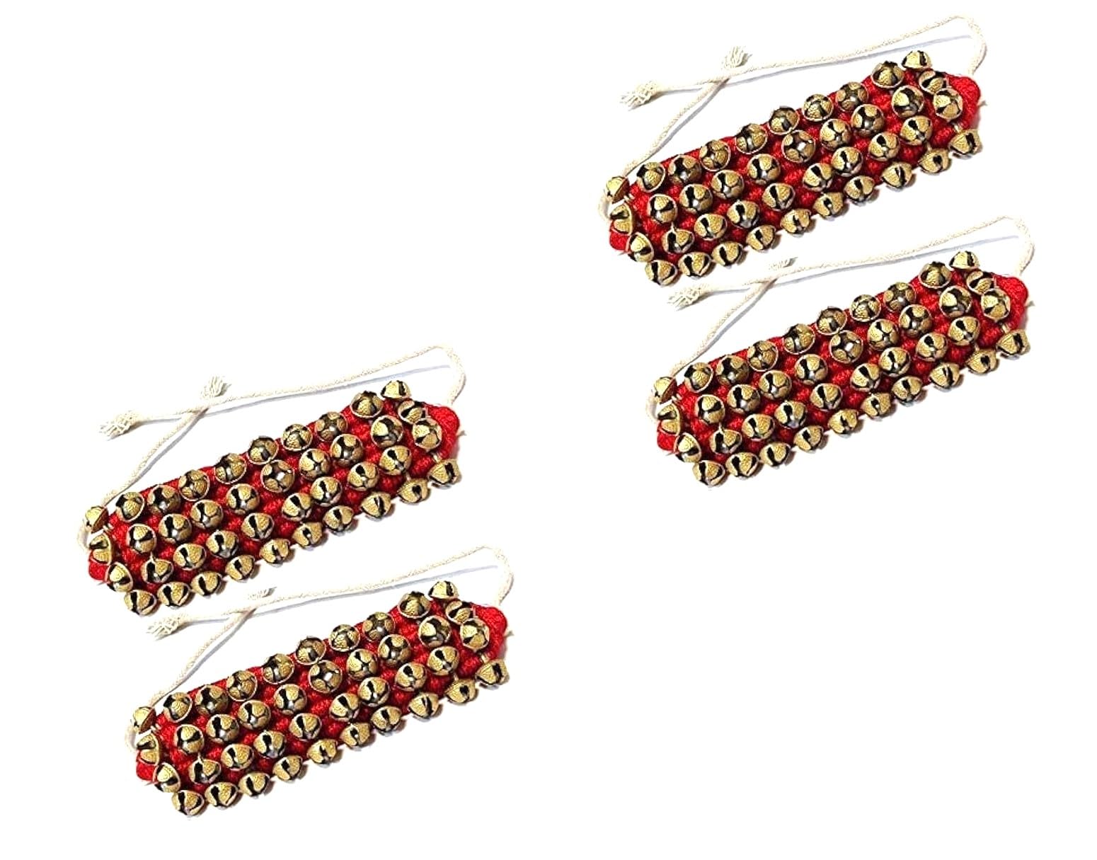 UAPAN MetalCraft Ghungroo Red Pad 4 Line, Ghungru 4 Line Red Pad, Red Pad Ghungroo 4 Line(Pack of 2 pair)-picture-10